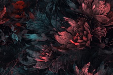 backdrop fabric with an abstract pattern. Generative AI