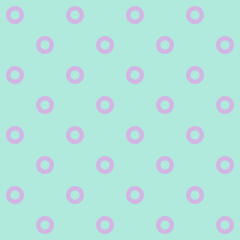 A cute Green and Purple pastel seamless pattern of the circle with a background in Beach Concept Summer Theme, illustration