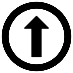 one way icon traffic sign

