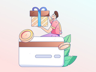 Internet finance and wealth management investment flat vector concept operation hand drawn illustration
