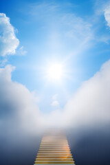 Stairway To Heaven Through The Clouds