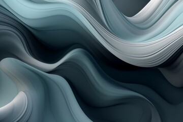 a beautiful abstract vibrant wallpaper in gray and blue, style of flowing fabric. generative AI