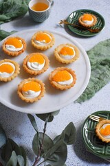 Orange fruit pie 