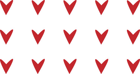 Red heart icons set vector