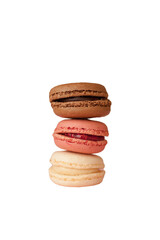 colorful macaroons pastry png isolated on no background