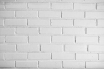 White brick wall patterned texture for background luxurious design concept.