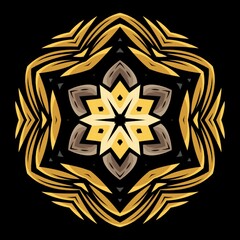 Mandala ornament ethnic decoration. Element design for textile, fabric, frame and border, or fashion paper print.