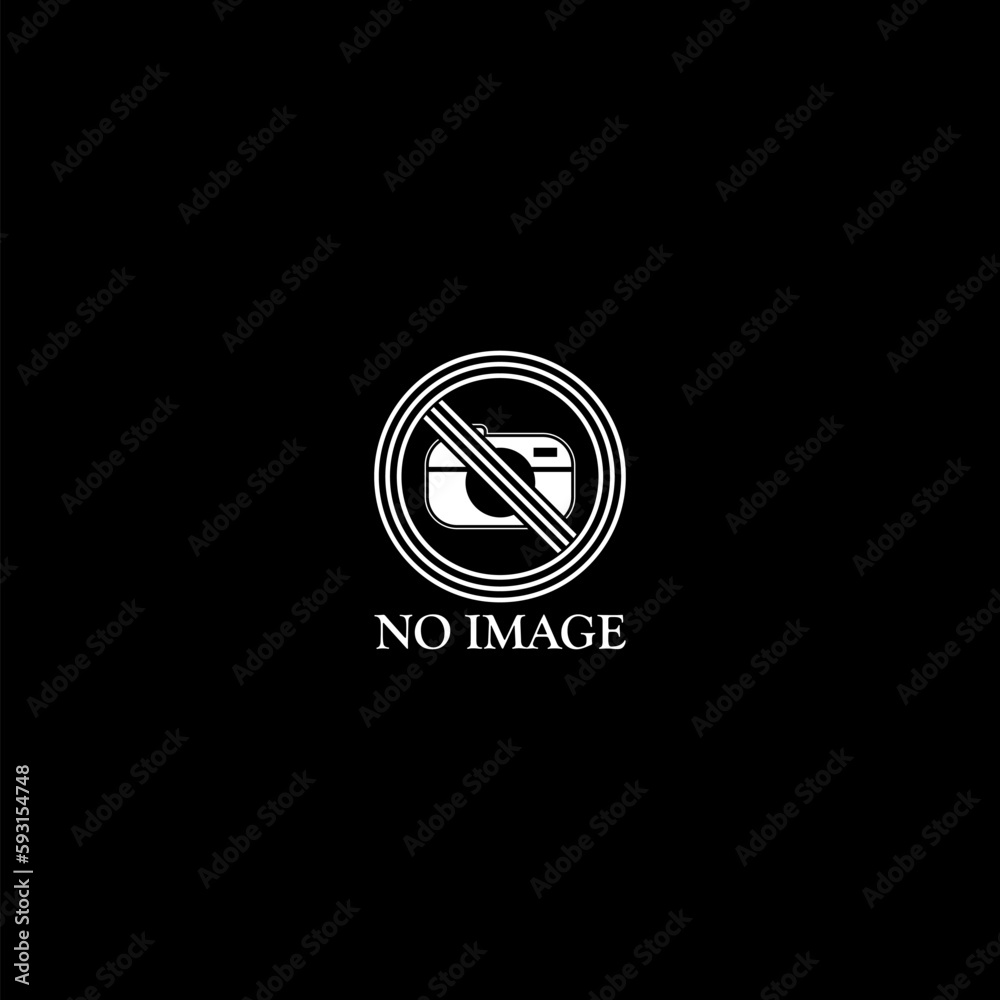 Canvas Prints No photo available sign icon isolated on dark background