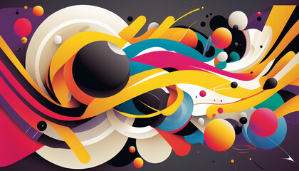 Obraz premium Stylish background with abstract elements. 