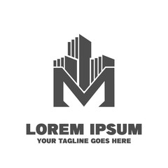 Fototapeta premium M building Logo