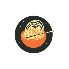 spaghetti with meatballs and tomato sauce. Classic pasta dish, isolated vector illustration. cartoon style vector