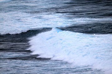 water texture sea background, blue surface ocean waves ripple