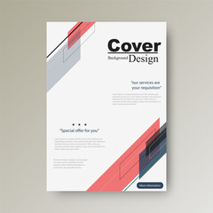 Creative Geometric Cover Flyer Design Template