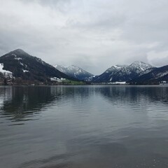 *lake and mountains*