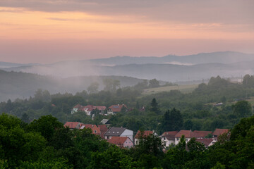 Komna village in Moravia, Czech Republic.
