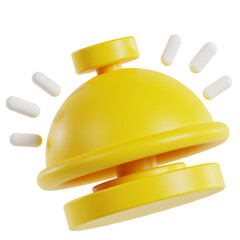 3d bell hotel illustration