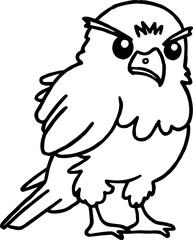 falcon coloring outline