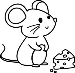 mouse coloring outline