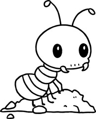 termite coloring outline