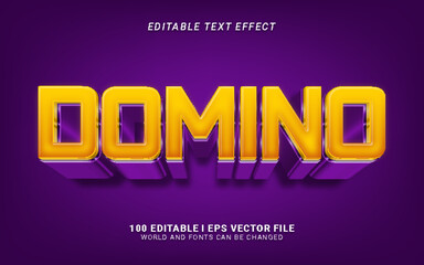 domino text effect design