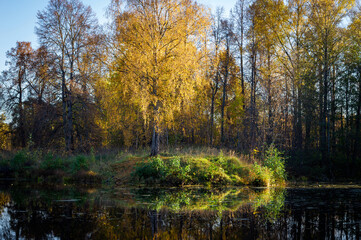 The palace and park ensemble of the Khrapovitsky Estate in Muromtsev in Russia.