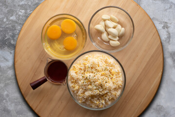 baking ingredients for fire rice