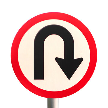 u turn right direction sign  png file dicut