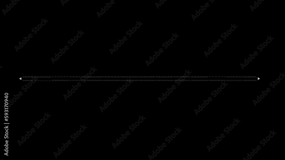 Wall mural animated hud infographic element line with dashed fragments