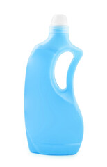 Plastic clean bottle with blue detergent