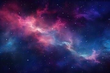Obraz na płótnie Canvas Universe Magic: A Mystical Background of Stars and Cosmic Colors - Generative AI 13