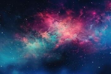 Obraz na płótnie Canvas Universe Magic: A Mystical Background of Stars and Cosmic Colors - Generative AI 11
