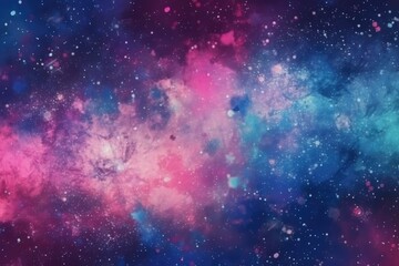 Obraz na płótnie Canvas Universe Magic: A Mystical Background of Stars and Cosmic Colors - Generative AI 5