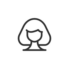 Hair icon, isolated Hair sign icon, vector illustration