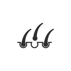 Hair icon, isolated Hair sign icon, vector illustration