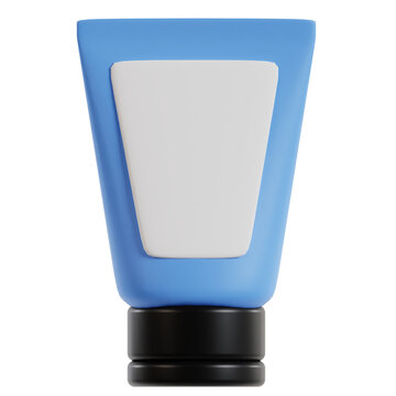 3d lotion skincare illustration