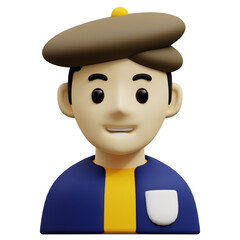 Artist avatar 3d job profession