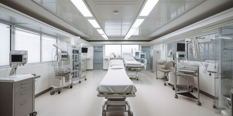 hospital operating room interior, generative, ai,