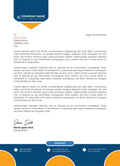 Professional and modern corporate letterhead template