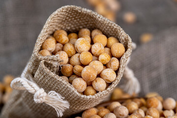 Round yellow peas for cooking porridge