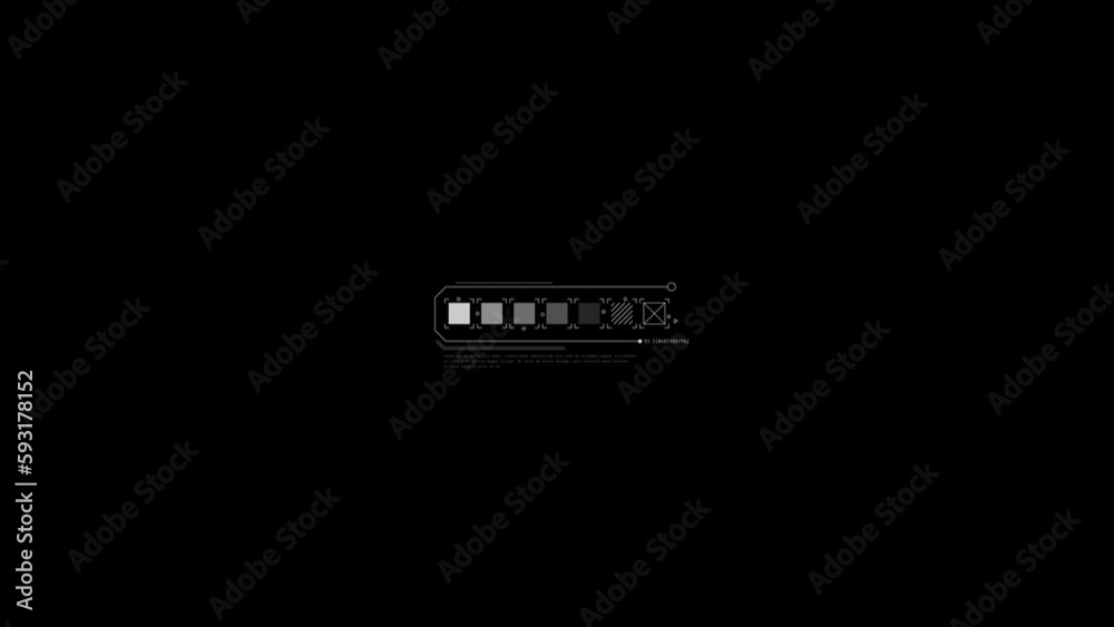 Wall mural animated hud infographic element test scale data.