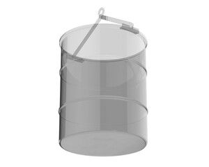 Barrel isolated on transparent background. 3d rendering - illustration