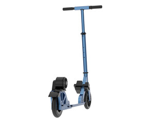 Electric scooter isolated on transparent background. 3d rendering - illustration