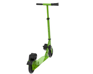 Electric scooter isolated on transparent background. 3d rendering - illustration