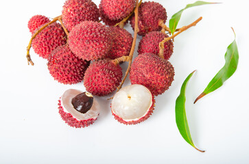 Fresh organic lychee fruit high resolution images