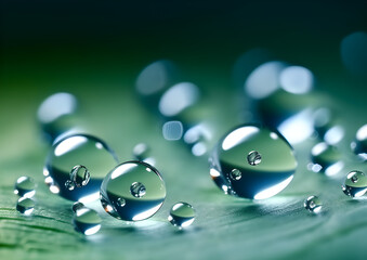 Beautiful shiny dew water drop background