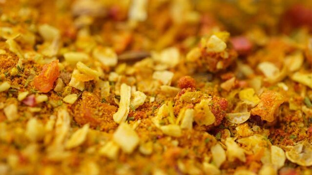 Heap of dry seasoning for cooking rice