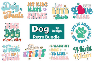 Dog Retro Design Bundle