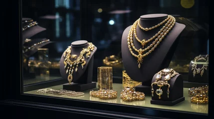 Foto op Plexiglas Luxury jewellery in a shop window © bahadirbermekphoto
