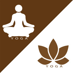 Yoga icon, flat icon vector eps.10