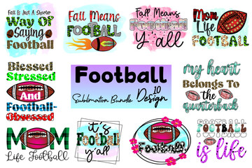 Football Svg Design Bundle